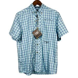 NEW! True Flies Bokeelia Tattersall Button Up Shirt - S